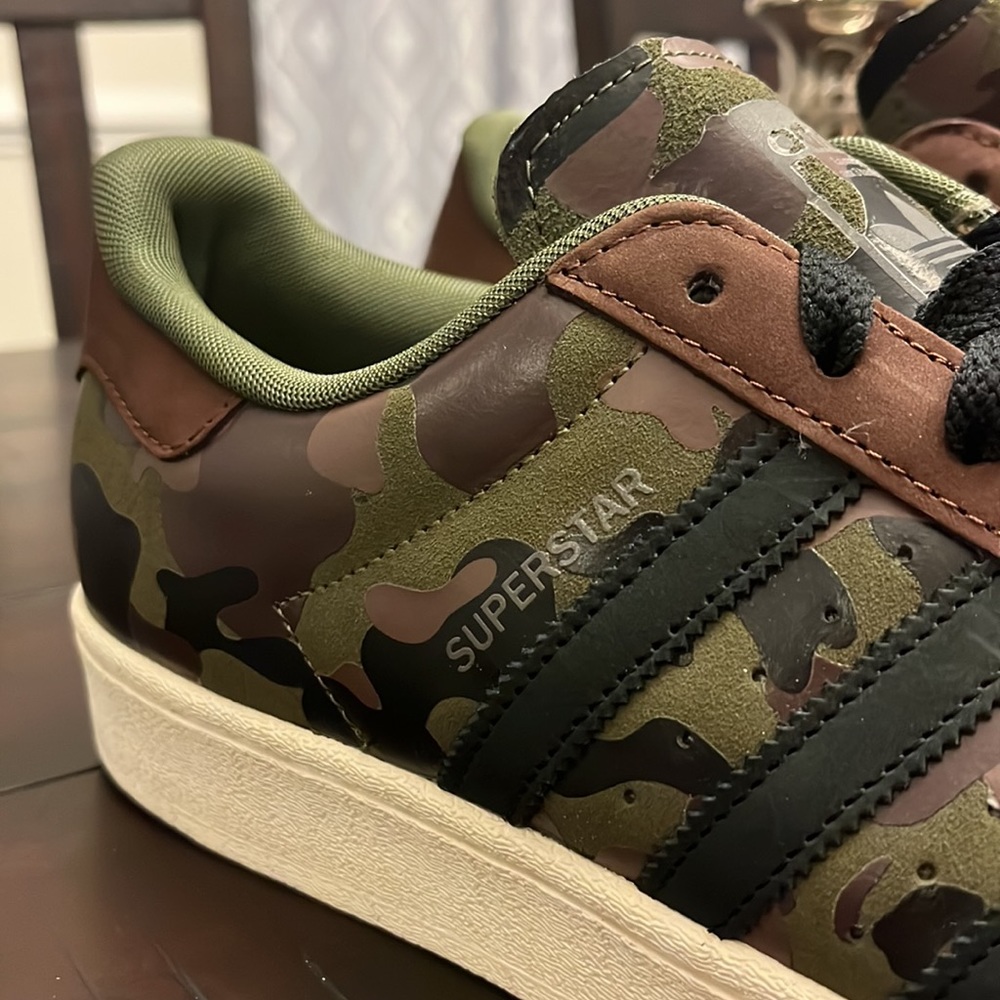 Adidas Superstar Shoes Sneakers HQ8866 new camo camouflage Mens Sizes - Picture 4 of 12
